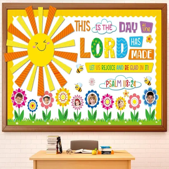 Religious Bulletin Board Set Summer Theme {1}