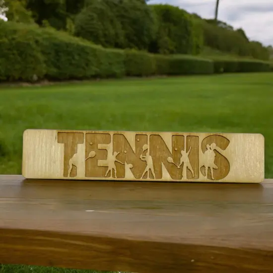 Bookmark - Tennis - Birch wood {3}