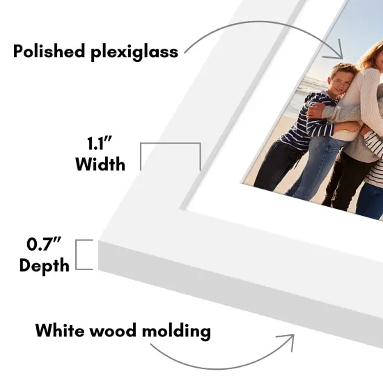 Americanflat 14x14 Collage Picture Frame - Fits Six 4x6 Photos or One 14x14 Photo {3}