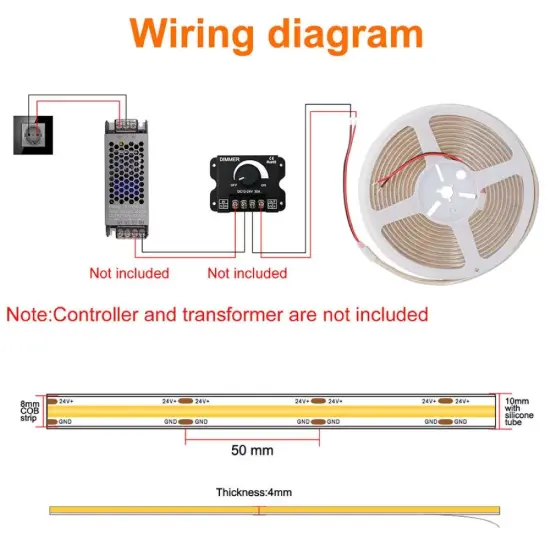 Kitcheniva 12V 384LEDs/M Waterproof Tape Rope Lights Green {6}