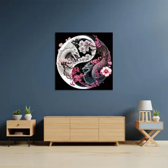 12x12 inch Dragon Diamond Painting Kits-Taichi Dragon Diamond Painting Kits for Adults,5D DIY Full Drill Dragon Diamond Art for Home Wall Decor {4}