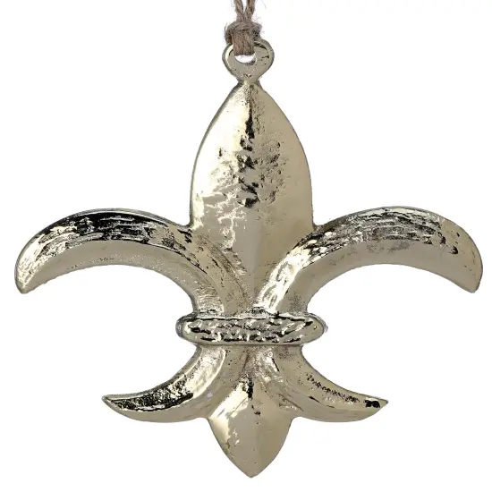5" Gold Fluer De Lis Ornament {1}