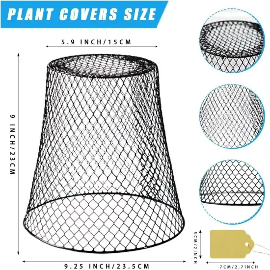 10Pack Chicken Wire Cloches Plant Cover Garden Plant Protector Cover with Labell {4}
