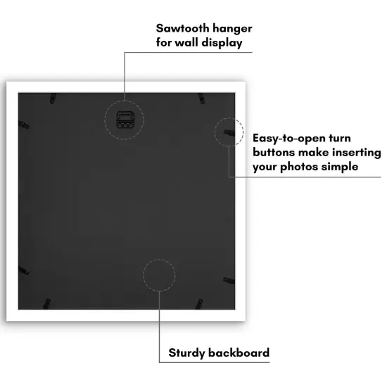 Americanflat 12x12 Collage Picture Frame - Fits Four 4x6 Photos or One 12x12 Picture {6}