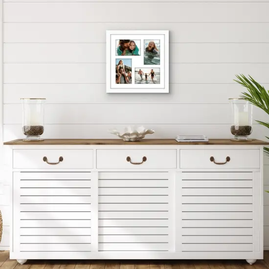 Americanflat 12x12 Collage Picture Frame - Fits Four 4x6 Photos or One 12x12 Picture {5}