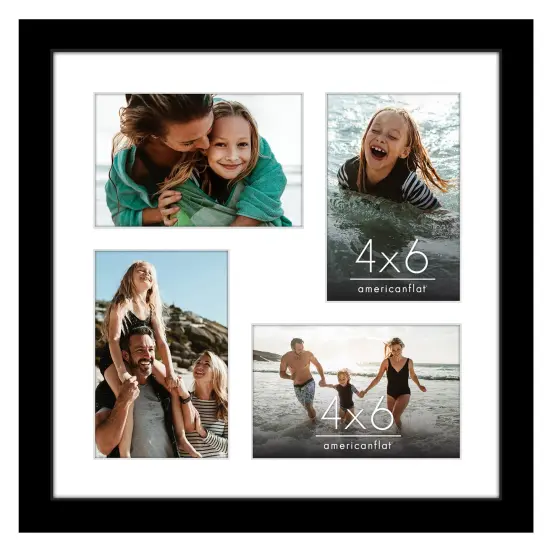 Americanflat 12x12 Collage Picture Frame - Fits Four 4x6 Photos or One 12x12 Picture {7}