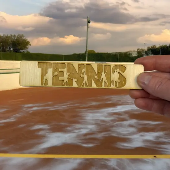 Bookmark - Tennis - Birch wood {5}