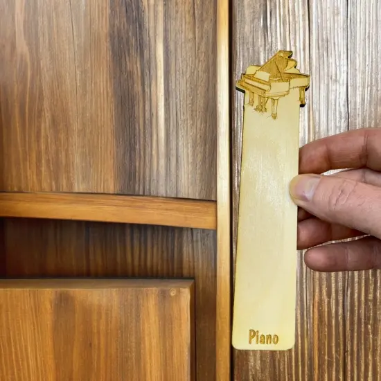 Bookmark - Piano - birch wood {2}