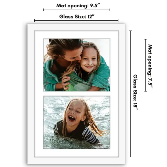 Americanflat 12x28 Collage Picture Frame - Fits Two 8x10 Photos or One 12x18 Picture {2}