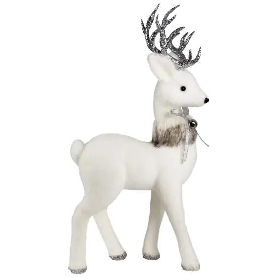 Northlight Standing Regal Reindeer Christmas Figure - 20.5" White {6}