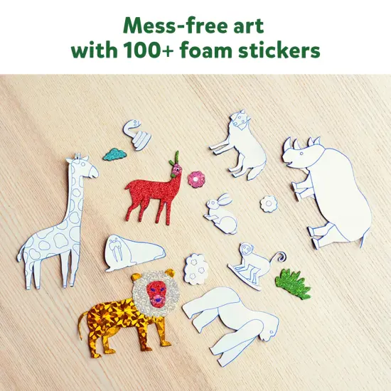 Art & Craft Activity - Foil Fun Animals, No Mess Art for Kids, Craft Kits & Supplies, DIY Creative Activity, Gifts for Boys & Girls Ages 4, 5, 6, 7, 8, 9, Travel Toys {3}