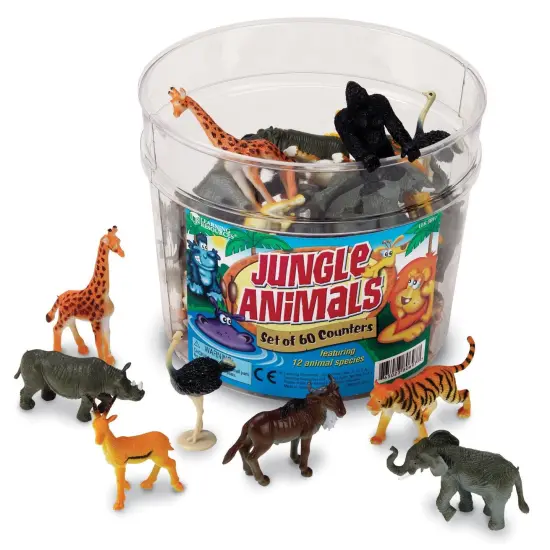 Jungle Animal Counters, Set of 60 {1}