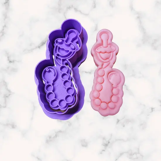 Baby pacifier cookie cutter and fondant cutter 2 IN 1 {1}