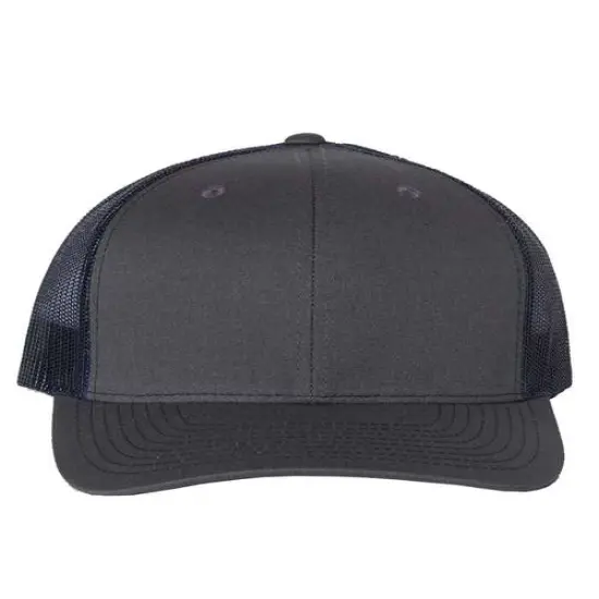 Richardson&reg; Snapback Trucker Cap Charcoal/ Navy {1}