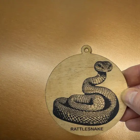 Ornament - Black - Rattlesnake - Serpentes {6}