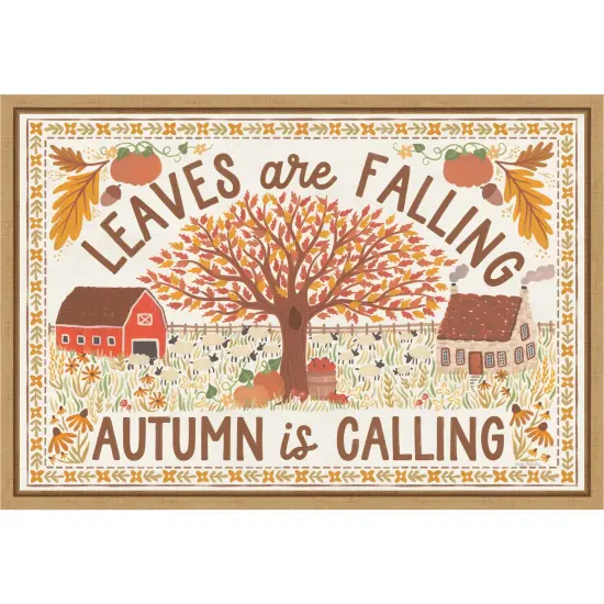 Autumn Days I by Laura Marshall Framed Canvas Wall Art {1}