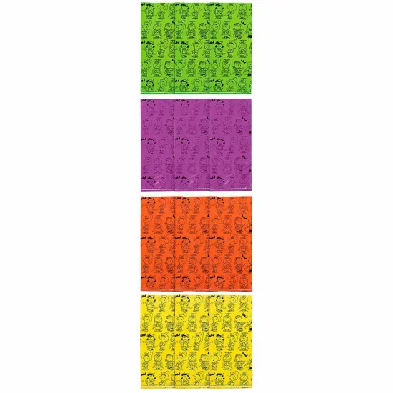 5" x 2 1/2" x 11 1/2" Small Peanuts&reg; Halloween Cellophane Treat Bags - 12 Pc. {5}