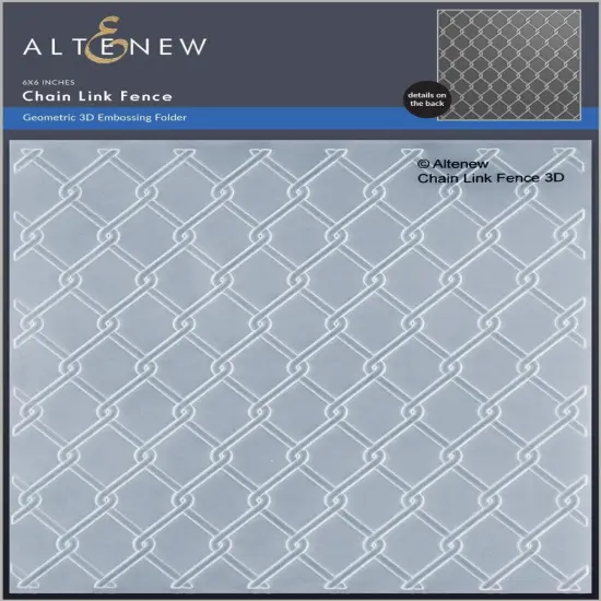 Chain Link Fence 3D Embossing Folder {1}