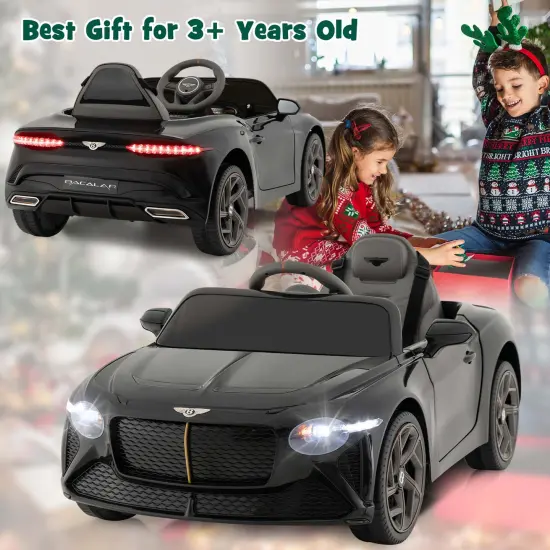 Costway 12V Licensed Bentley Bacalar Kids Electric Ride-on Car with Remote Control Green/Red/White/Black {2}
