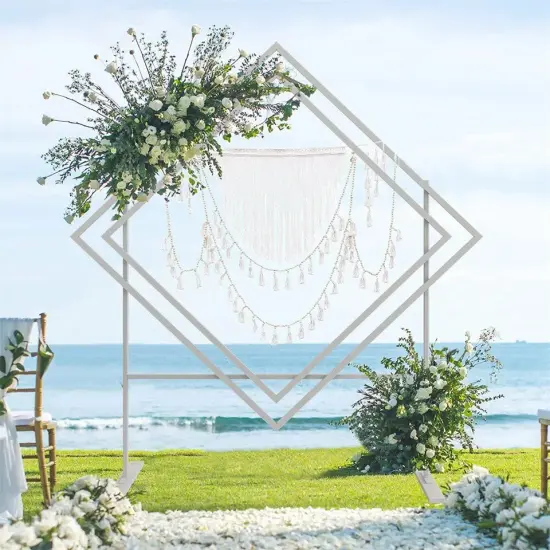 6.8ft Wedding Arch Background Stand Metal Backdrop frame for Wedding Party Decor {1}