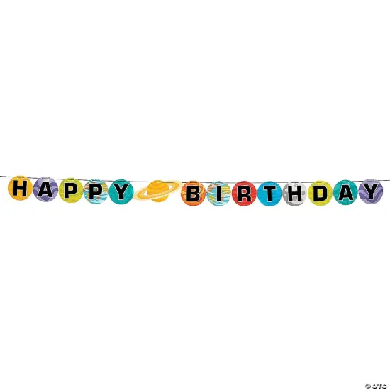 Space Party Birthday Pennant Banner {4}