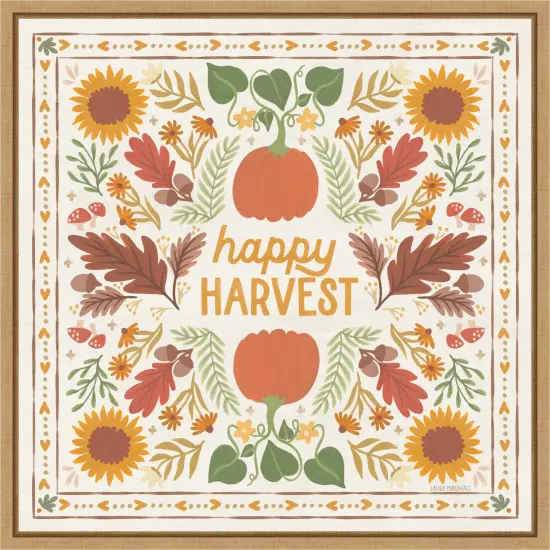 Autumn Days XI by Laura Marshall Framed Canvas Wall Art {1}