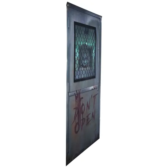 Northlight "Don't Open" Hospital Entryway Halloween Scary Door Decoration - 6' Gray {5}