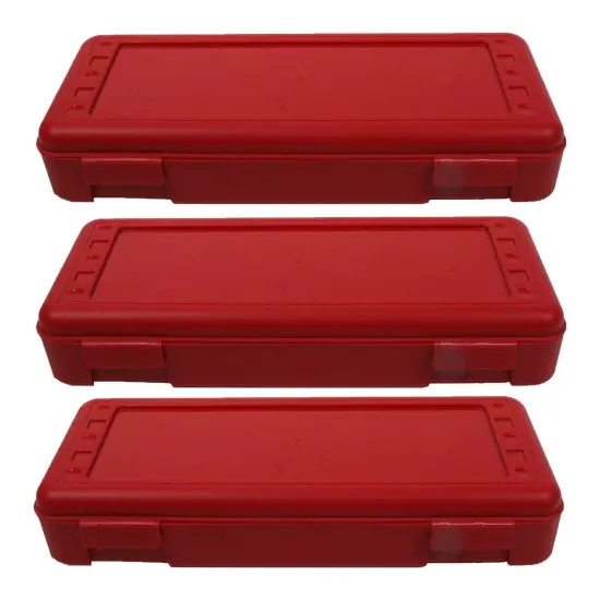 Ruler Box, Red, Pack of 3 {1}