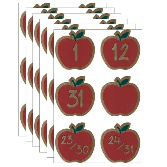 (6 Pk) Apples Calendar Days Home Sweet Classroom {1}