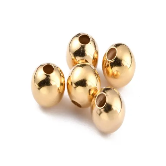 24k Gold Plated Brass Round Spacer Beads -- Choose Your Size {4}