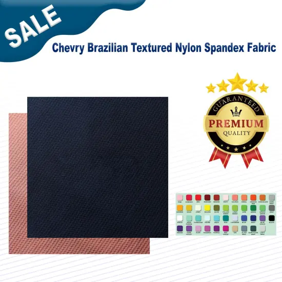 Chevry Brazilian Textured Nylon Spandex Fabric Gray {3}