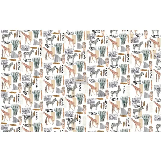 D&eacute;coupage D&eacute;cor Tissue Paper - Safari - 2 sheets (19" x 30") {1}