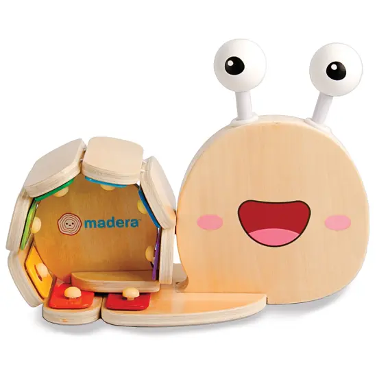 Madera Wood: Snailyphone - Snail-Designed 8-Key Xylophone, 2 Matching Mallets, Wooden Musical Instrament, Interactive Toy, Kids-Toddlers Ages 3+ {6}