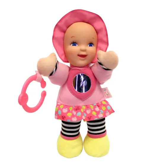 Baby's First: Mirror Doll - Pink - Vibrant Outfit w/ Chest Heart-Shaped Shiny Mirror, Attachable C-Ring, Soft & Cuddly Toy, Baby-Kids-Toddlers 3 Mo+ {1}