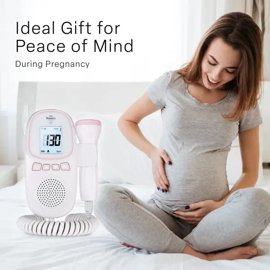 Little Martin's: Portable Ultrasound Fetal Doppler - Blue - Safe Fetal Monitor Device, Heartbeat Detector, Pregnancy, FDA Cleared, Headphone Jack {6}