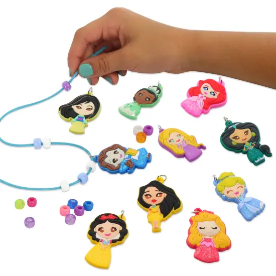 Tara Toy: Deluxe Sparkling Necklace Activity Set - Disney Princess - 520pc, DIY Jewelry Craft Kit, Create 10 Character Charm & Bead Necklaces, Kids 3+ {5}