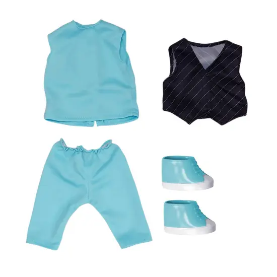 Style Girls: 18" Doll Outfit - Jacket W/ Scarf - 9 Piece Outfit Set, Baby Doll Dress Up, Doll Accessories, Ages 3+ {4}