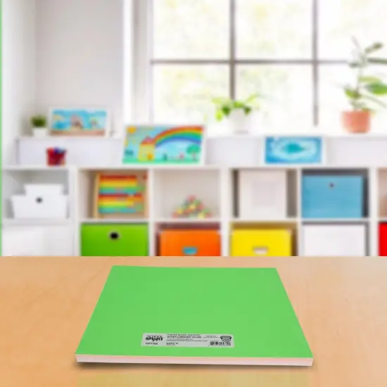 School Smart Poster Board, 11 x 14 Inches, White/Assorted Neon Colors, Pack of 50 {7}