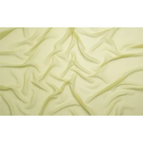 1 Yard Nile Green Crinkled Silk Chiffon Fabric Sheer Lightweight Perfect for Bridal Designer Dresses, 43 Inches Wide {3}