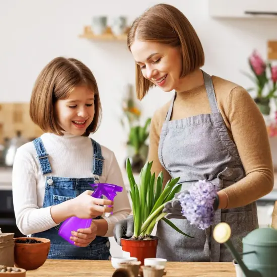 4-Pack, 8oz Plastic Empty Spray Bottles - Red, Yellow, Purple, Blue {5}