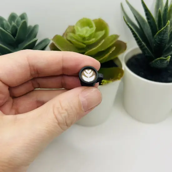 3D Latte Coffee Cup Charms, 16x12mm {3}