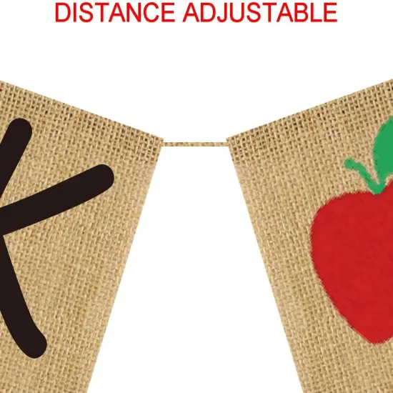 Back To School Banner Burlap {3}