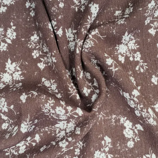 1 Yard Rose Rayon Crinkle Fabric for Lightweight Breathability And Comfort 50/52" Width {3}