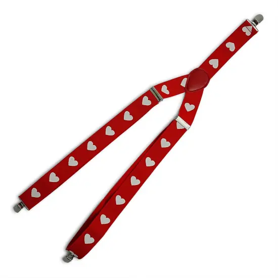 Valentine's Day Heart Adult Costume Suspenders {1}