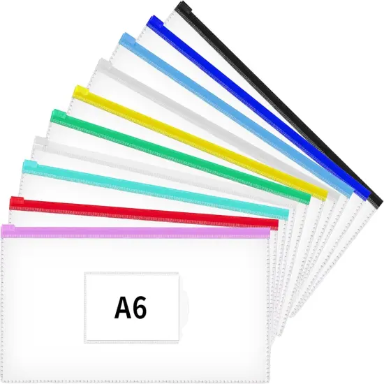 10 Pcs Poly Zip Envelope, A6 Size {1}