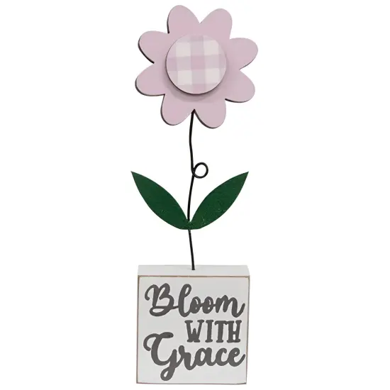 2 - Set Full Bloom with Grace Gingham Check Daisies on Base {4}