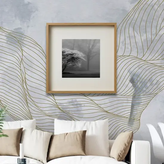 19&frac34;x19&frac34;" Oak Effect Frame with Mount &ndash; Deep Frame, No-Nail Hanging, Gallery Ready {1}