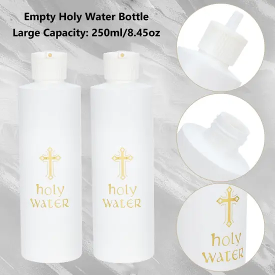 5pcs Holy Water Bottles 250ml/8oz {3}