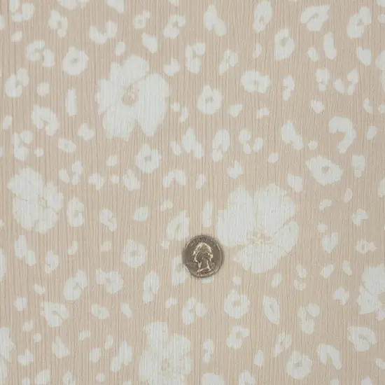 1 Yard Rayon Crinkle Butter Cream Woven Fabric Lightweight 50/52&Prime; Wide 100% Rayon {1}