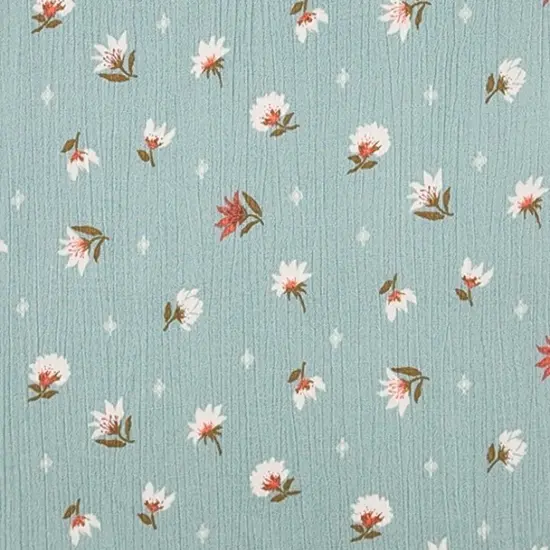 1 Yard Seafoam Rayon Crinkle Apparel Fabric 50/52 inches Width {2}